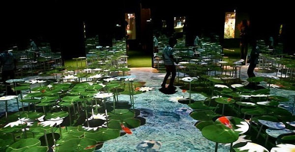 3D地面互动投影–池塘